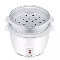 Mini-cuiseur à riz électrique 0,6 L, cuisson automatique, forme de tambour en plastique avec tasse doseuse