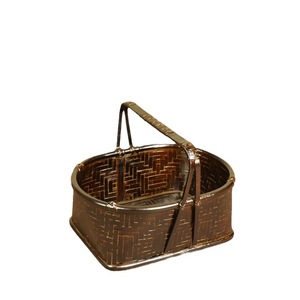 <b>Bamboo</b> Woven Basket Rectangle Tea Storage <b>Container</b> Japanese Style Household Organizer Living Room Use - Product Image 4