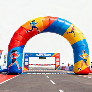 定制广告充气门拱Arco可充气<span class=keywords><strong>Arcoiris</strong></span>，带发光二极管照明，用于户外比赛活动装饰 - Product Image 3