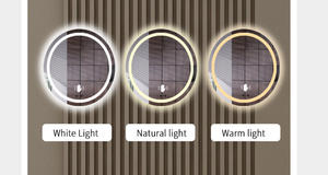 Tùy Chỉnh LED Chiếu Sáng Sang Trọng Thông Minh Gương Vòng Hình Chữ Nhật Hình Bầu Dục Bạc Thủy Tinh Cho Phòng Tắm Tường Trang Trí Nội Thất Cho Trang Điểm Đám Cưới - Product Image 5