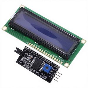 Module d'interface série IIC/<span class=keywords><strong>I2C</strong></span> 1602A PCF8574 pour écran <span class=keywords><strong>LCD</strong></span> bleu 16x2 HD44780 5V pour <span class=keywords><strong>Arduino</strong></span>, kit DIY - Product Image 1