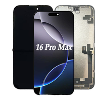 Écran LCD de téléphone portable compatible HQESTARX DD GX JK RJ pour 16 Pro Max 6,9 pouces, luminosité automatique, garantie 1 an, 400 cd+
