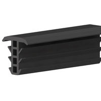 Bande d'étanchéité composite en mousse EPDM de formes personnalisées, ignifuge et étanche, anti-poussière et anti-insectes, noire - pour fenêtres en aluminium