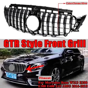 Grille de calandre de style diamant W213 GT R pour Mercedes Benz W213 E200 E300 E400 E43 AMG 2016-2019 - Product Image 1