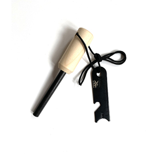 Encendedor de varilla de magnesio ferrocerio chispeante encendedor de fuego de pedernal con mango de madera respetuoso con el medio ambiente - Product Image 2