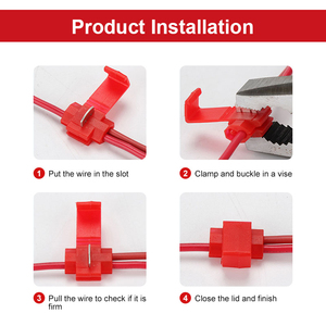 Puncture Series Scotch Lock <b>Quick</b> Connect Terminals Wire Splice Snap <b>Connector</b> Male Crimp Electrical Wire Cable T-Tap Connectors - Product Image 6