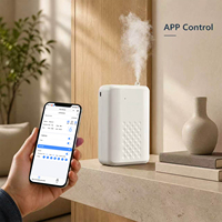 Diffuseur d'arômes sans eau personnalisé avec logo, alimenté par batterie, portable, électrique, avec contrôle par application, capacité de 150 ml, design léger