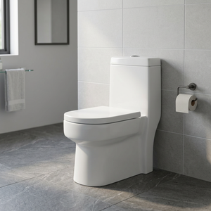 Nouvelle toilette économique en céramique, deux pièces, à poser au sol, avec double chasse cyclonique, pour salle de bain - Product Image 6