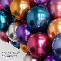Ballons en latex chromés métalliques de 12 pouces pour le Nouvel An, Noël, Halloween, mariage, anniversaire, fête de remise de diplôme, décoration