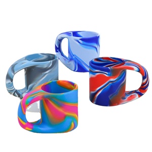 Tasse à boire en silicone de haute qualité 450 ml avec poignée épaissie, robuste et élégante, tasse en silicone très vendue pour la maison et les voyages - Product Image 1