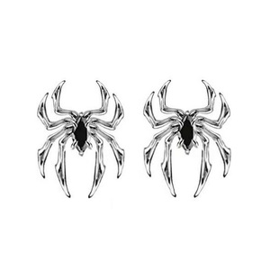 Pendientes góticos de disfraces de <span class=keywords><strong>Halloween</strong></span> para <span class=keywords><strong>mujer</strong></span> hipoalergénicos S925 agujas negro Cubic Zirconia Spider Punk <span class=keywords><strong>Halloween</strong></span> Stud pendiente - Product Image 6
