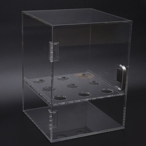 Ice Cream Cone Tủ 9 Lỗ Waffle Cone Chủ Trứng Cuộn Rõ Ràng Minh Bạch <span class=keywords><strong>Acrylic</strong></span> Hiển Thị Trường Hợp Với Cửa - Product Image 3