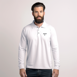 Polo personalizado de algodón 100% <span class=keywords><strong>para</strong></span> hombre, serigrafía de manga larga, cómodo <span class=keywords><strong>para</strong></span> otoño, Polo de alta calidad - Product Image 1