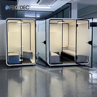 Cabines de bureau insonorisées, espaces publics, pods de travail privés