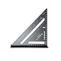 Équerre à poutre en aluminium de 175 mm, équerre rapide multifonctionnelle, échelle gravée au laser de haute précision pour le travail du bois et la toiture