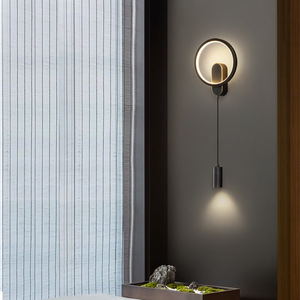 <b>Wall</b> Lamp Led Touch Control Rechargeable <b>Bedside</b> <b>Lighting</b> For Bedroom Living Room Staircase Minimalist Style - Product Image 2