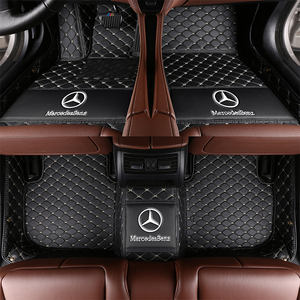 Ensemble de tapis de voiture <span class=keywords><strong>Mercedes</strong></span> de luxe haut de gamme 2025 Nouveau logo personnalisé Antidérapant Cuir Imperméable Résistant à l'usure 20 mm d'épaisseur Sol de voiture - Product Image 6