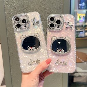 Funda para Teléfono Móvil <span class=keywords><strong>iPhone</strong></span> 17 Pro Max con Diseño de Estrella y Diamantes de Imitación, Oso, Corazón y Espejo Redondo, Venta al Por Mayor para 16, 15, <span class=keywords><strong>14</strong></span> Plus - Product Image 4