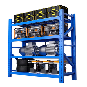 Estantes de estantería de almacén comercial de metal antioxidante plegable de 4 capas con protección contra la corrosión y diseño ajustable - Product Image 3
