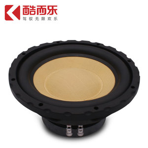 ลำโพงซับวูฟเฟอร์ 10 นิ้ว 12V 4 โอห์ม กรวยสีเหลือง สำหรับอัพเกรดเครื่องเสียงรถยนต์ - Product Image 1
