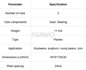 Mecanismo de siembra de 2 hileras de ingeniería de precisión que garantiza una germinación uniforme para soja, frijoles mungo y maíz. - Product Image 2