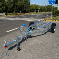 Remorque de bateau à essieu simple de haute qualité, type skids, remorque pour jet ski