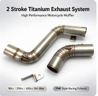 Système d'échappement complet de course modifié de qualité européenne pour moto V8, compatible JOG V8, DIO, BWS, ZX, DIO90, RR, DIO 26AA, ZX 26AA