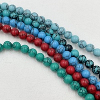 4mm 6mm 8mm 10mm Turquoise Ronde Perles Lâches Vert Bleu Blanc Howlite Synthétique Turquoise Pierre Lâche Pour DIY Fabrication de Bijoux
