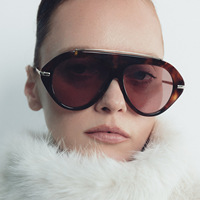Lunettes de soleil pilote YHY à grande monture avec protection UV400, style sportif personnalisé pour l'extérieur