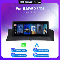 GPS Navigation Carplay for BMW X3 F25 X4 F26 2010-2016 CIC NBT Android 15 Car Multimedia Radio Video Player Stereo BT 4G DSP