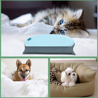 Service de découpe de grattoirs en caoutchouc OEM/ODM, logo couleur personnalisé, certifié ISO9001, brosse anti-poils d'animaux 15x15cm pour tapis, canapé et moquette