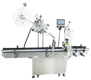 Ym210u aplicador automático para etiquetas, selador para garrafa de vinho, carimbo lateral superior