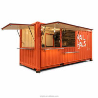 Contenedor Móvil Duradero para Restaurante/Bar de Hamburguesas, Casa Contenedor Prefabricada, Camión de Comida Modular, Venta para Eventos, Estándar ISO