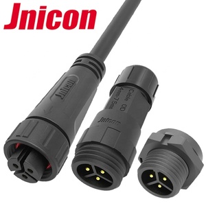 Jnicon M16 Push Chiusura Impermeabile <span class=keywords><strong>12</strong></span> <span class=keywords><strong>Volt</strong></span> 3pin Elettrica Presa di Corrente <span class=keywords><strong>Connettori</strong></span> - Product Image 3