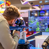 Simulateur de réalité virtuelle 4 joueurs simulateur de tir PVE Commercial AR Gun Shooting VR Game Machine avec garantie d'un an