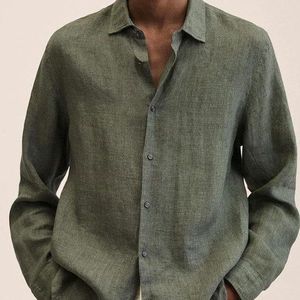 Nuove camicie da uomo primaverili camicia con bottone a maniche lunghe a maniche lunghe per camicetta <span class=keywords><strong>maschile</strong></span> Sexy top polo da uomo - Product Image 4