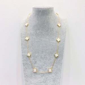 Collier <span class=keywords><strong>en</strong></span> bambou sportif double face trèfle à 10 pétales doré perle pour femme, commerce électronique transfrontalier, vente <span class=keywords><strong>en</strong></span> gros <span class=keywords><strong>en</strong></span> <span class=keywords><strong>ligne</strong></span> - Product Image 2