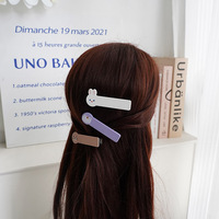 YiYi haute qualité imprimé mignon dessin animé avatar acétate épingle à cheveux motif personnalisé fille un mot clip personnalisation