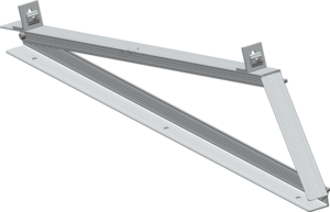 Supports de montage de panneaux solaires triangulaires en alliage d'aluminium ARTSIGN, réglables pour toit plat et balcon - Product Image 3