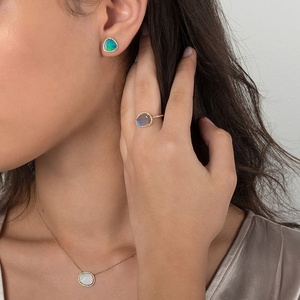 2025 nueva venta al por mayor Linda joyería fina 18K chapado en oro plata esterlina 925 declaración Stud pendientes mujeres fiesta de aniversario - Product Image 4