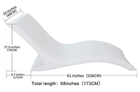 Chaise longue d'extérieur inclinable en PE, transat de piscine résistant aux intempéries, logo personnalisé OEM, fabrication en usine
