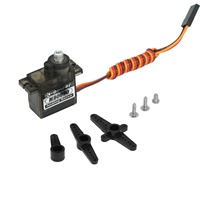 Servomoteur RC pour avion planeur MB0090, 3,4 kg de couple, boîtier en plastique de 12,5 g, engrenage métallique, micro mini servomoteur pour robot jouet DIY