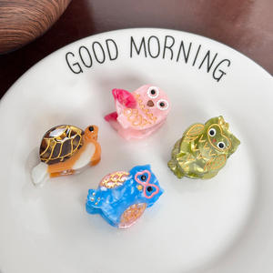 Épingle à cheveux hibou de dessin animé mignon Mini petite pince à cheveux polyvalente acide acétique frange latérale <span class=keywords><strong>cassée</strong></span> Hairgrip femmes fille fantaisie accessoires de cheveux - Product Image 2
