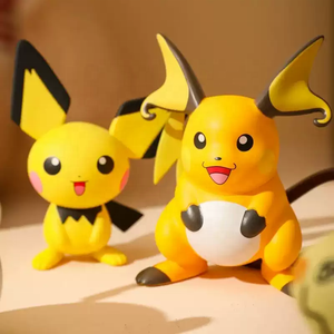 Figura de Anime 100% Original de Pokémon, Pikachu <span class=keywords><strong>Raichu</strong></span> con Ataque de Poder, Adorno Coleccionable de Escritorio, Juguete de Moda al por Mayor, Regalo - Product Image 5