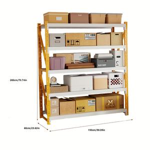 Sistema de estantería de paletas de acero industrial resistente personalizado, estantería metálica de almacenamiento de varios niveles, estantes apilables - Product Image 6