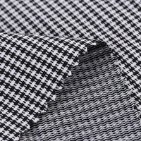 Tissu élastique à pied-de-poule, en Jersey brossé, Spandex, étoffe simple, tricotée, imprimé, nouveau Design 2020