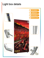 Promotion : Stand d'exposition modulaire lumineux en tissu SEG rétroéclairé 10x10 personnalisé pour événements promotionnels et fêtes