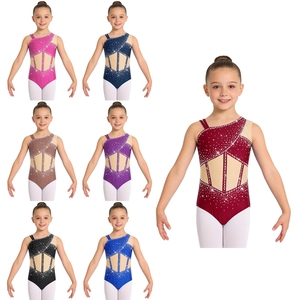 Trajes de Danza Lírica y Jazz para Niñas de 6 a 16 Años, Leotardo para Patinaje Artístico, Gimnasia, Espectáculos, Eventos y Competiciones - Product Image 1