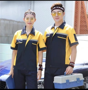 Chemises et pantalons de <span class=keywords><strong>travail</strong></span> d'été de haute qualité et bon marché, vêtements pour livreurs, uniforme unisexe pour chauffeurs de taxi - Product Image 5