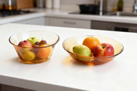 Élégante assiette en verre ambré, plat de service ambré pour la maison, les mariages, les fêtes, les salades, les fruits secs, les desserts